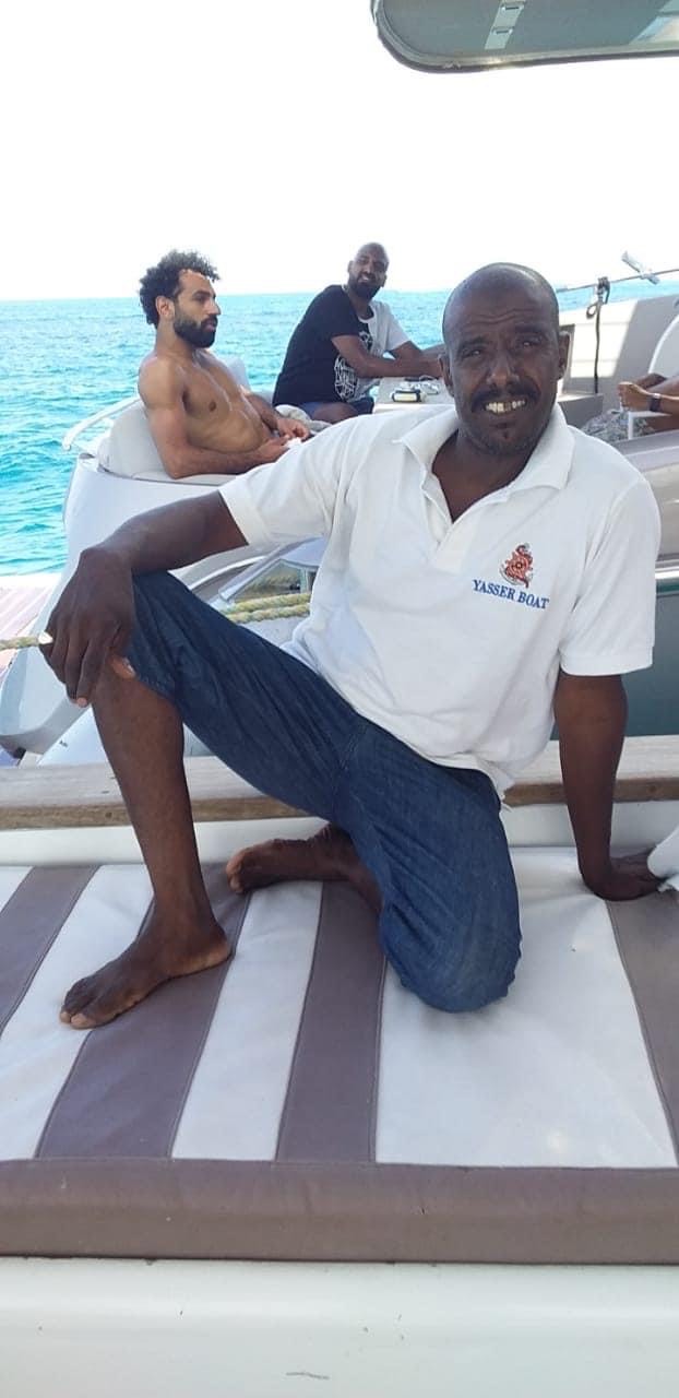 محمد صلاح في رحلة بحرية بالجونة محمد صلاح في رحلة بحرية بالجونة