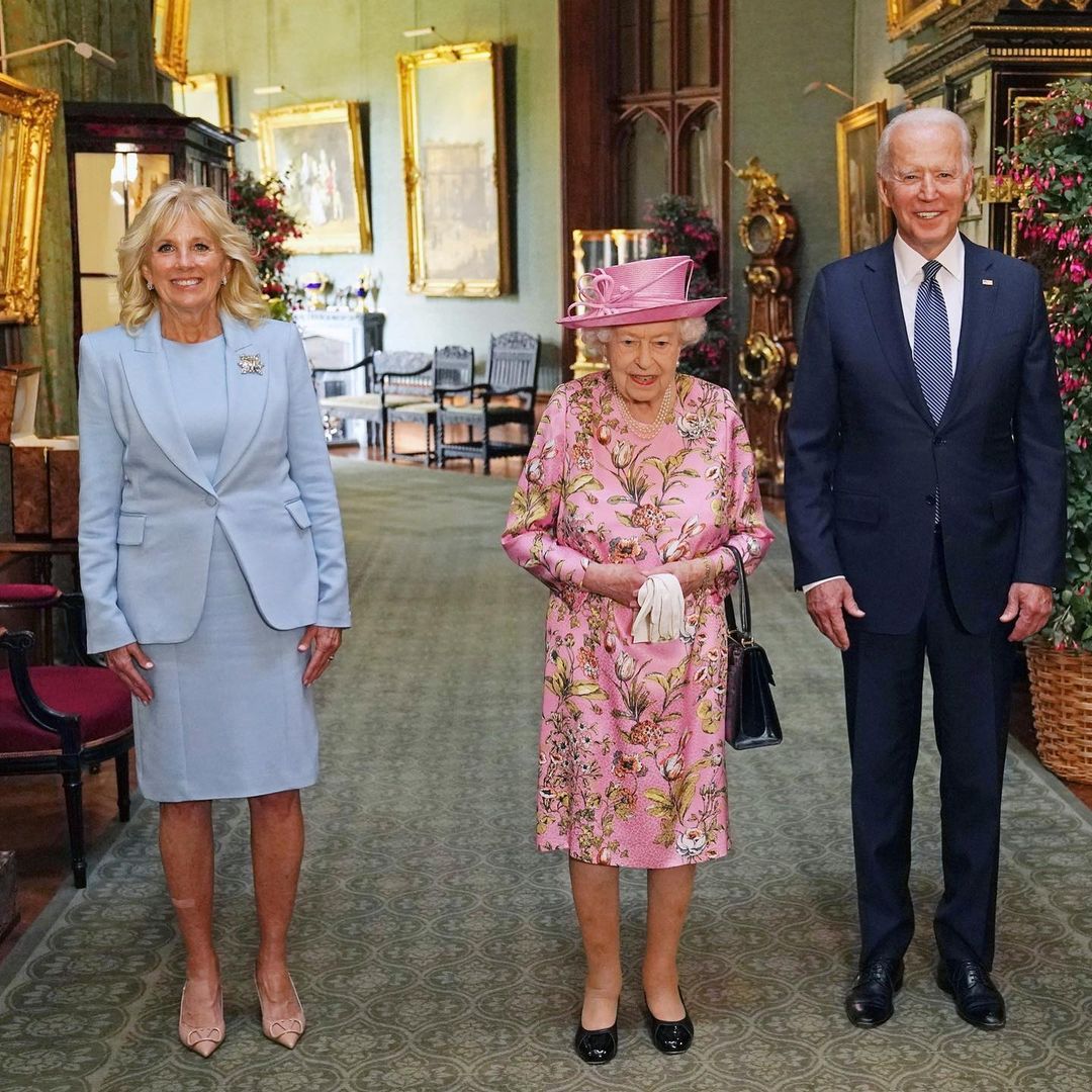 الملكة إليزابيث والرئيس الأمريكي اليوم