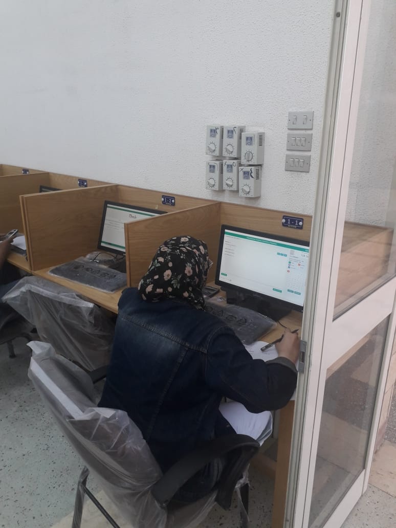 تطبيق منظومة الاختبارات الإلكترونية بجامعة حلوان