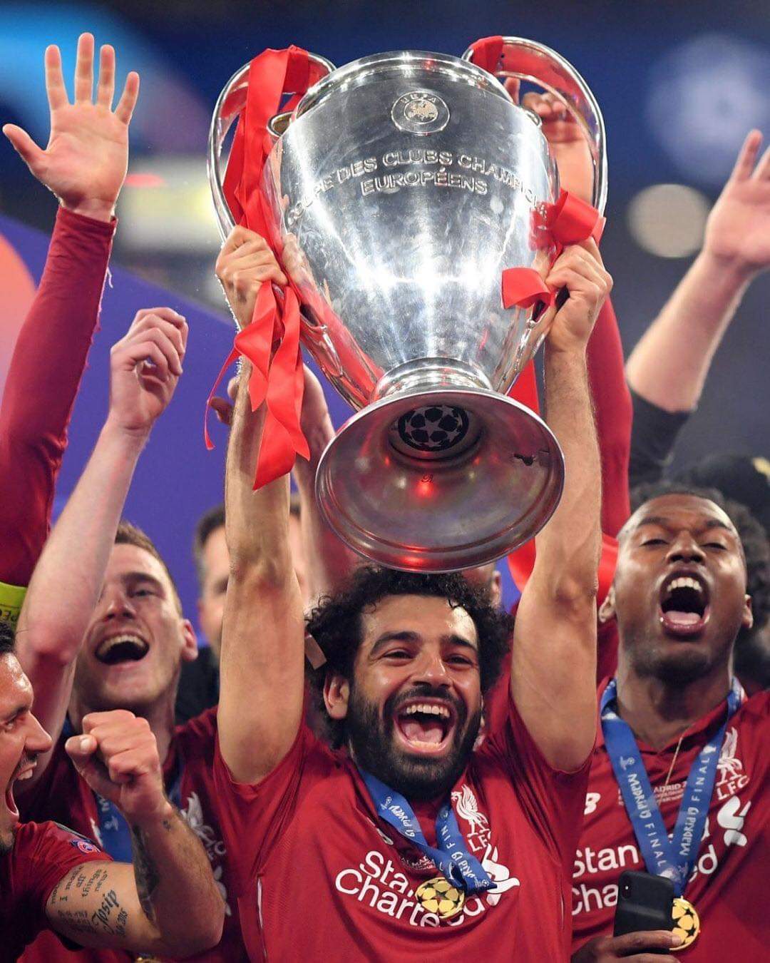 محمد صلاح يتوج بدورى الابطال