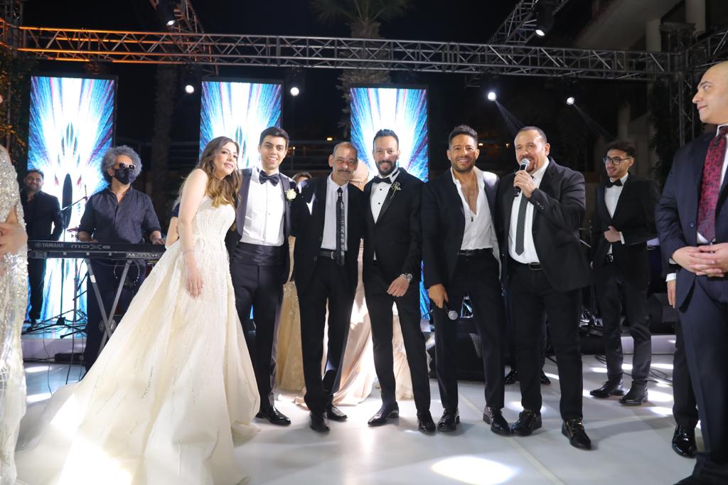 جانب من حفل زفاف نجل مصطفى قمر