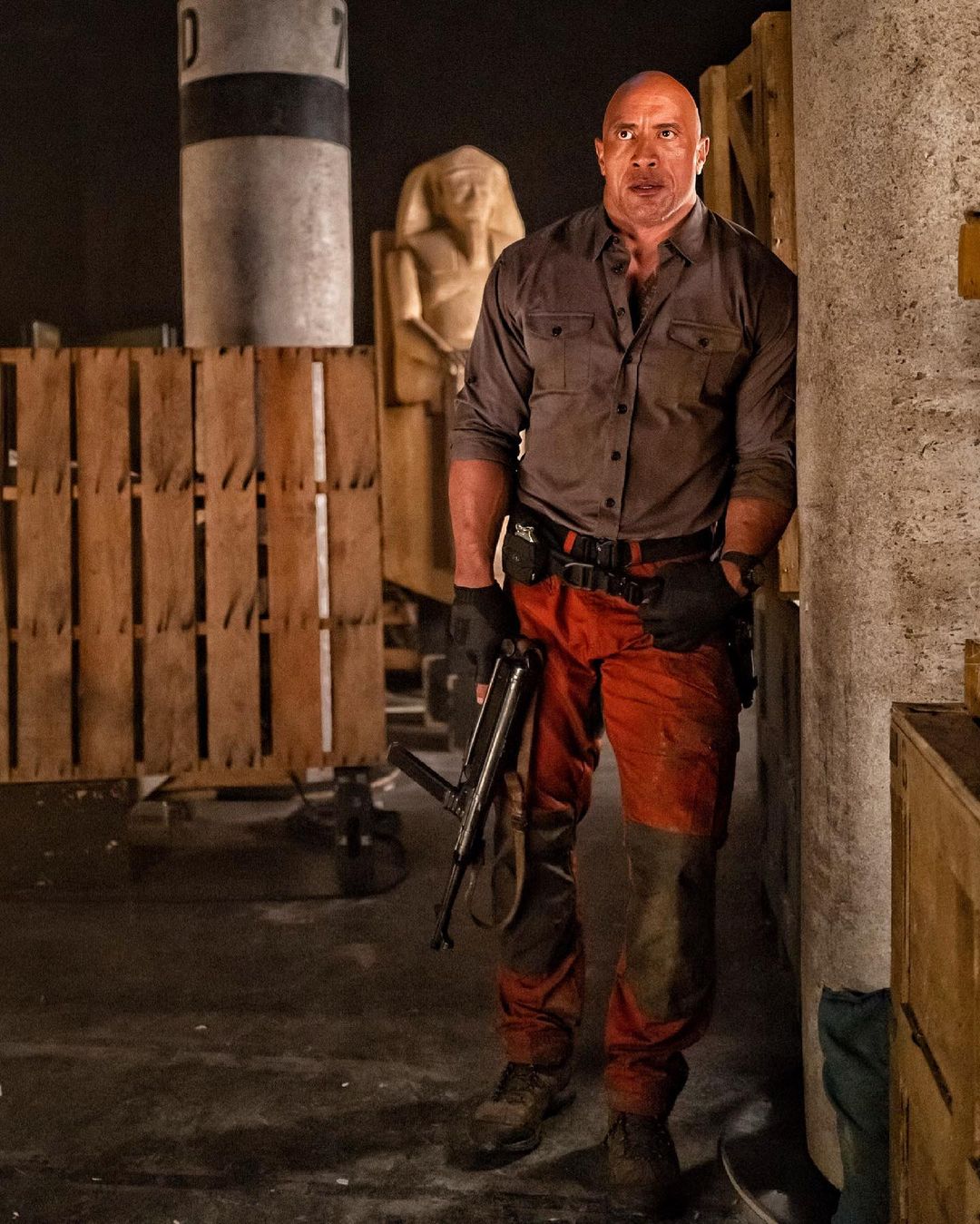 ذا روك فى كواليس فيلمه الجديد