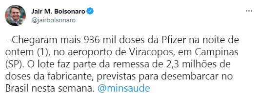 رئيس البرازيل على تويتر