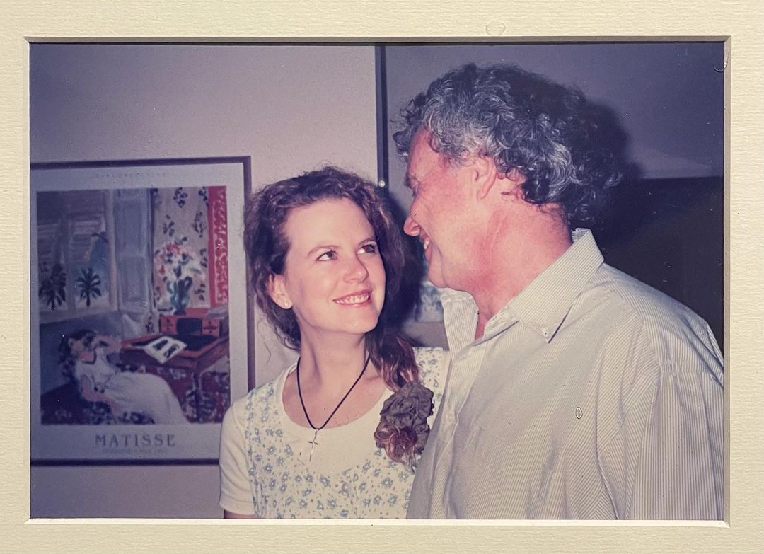 نيكول كيدمان مع والدها