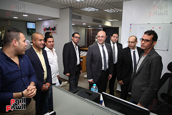محافظ بنى سويف ونائبه يزوران مقر جريدة اليوم السابع (21)