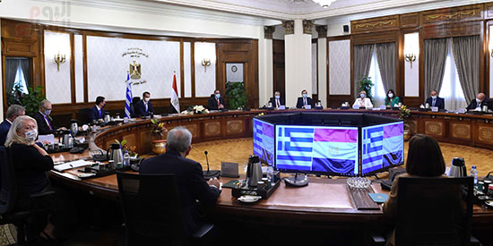 رئيسا وزراء مصر واليونان يترأسان جلسة مباحثات موسعة (5)