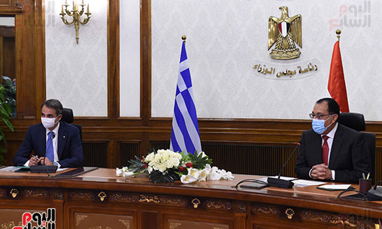رئيسا وزراء مصر واليونان يترأسان جلسة مباحثات موسعة (10)
