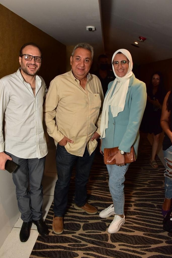 المخرج احمد صقر والمخرجة سارة وفيق والفنان احمد ثابت