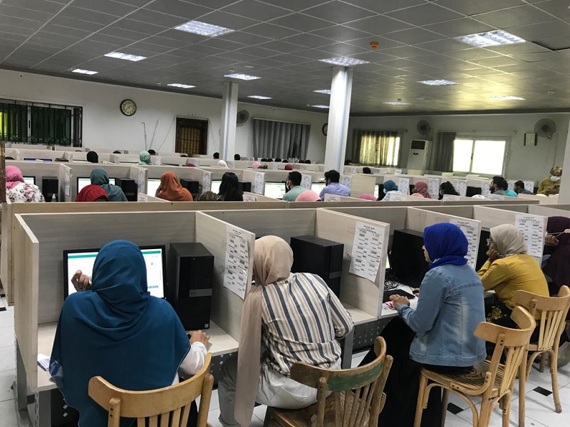 مركز الاختبارات الإلكترونية الجديدة بجامعة بنى سويف