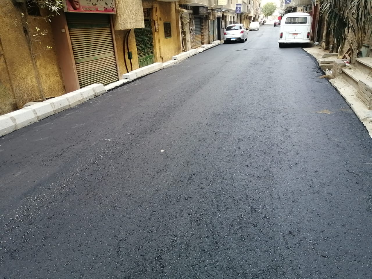 رصف وتبليط شوارع فيصل وبولاق (1)