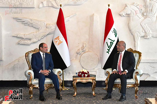 استقبال رسمي للرئيس السيسى في العراق (5)