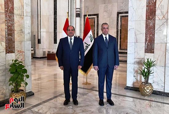 استقبال رسمي للرئيس السيسى في العراق (1)