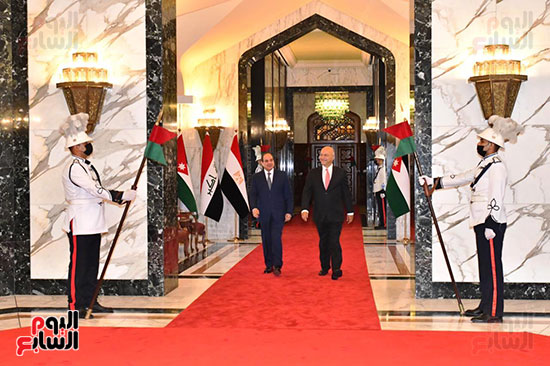 استقبال رسمي للرئيس السيسى في العراق (18)