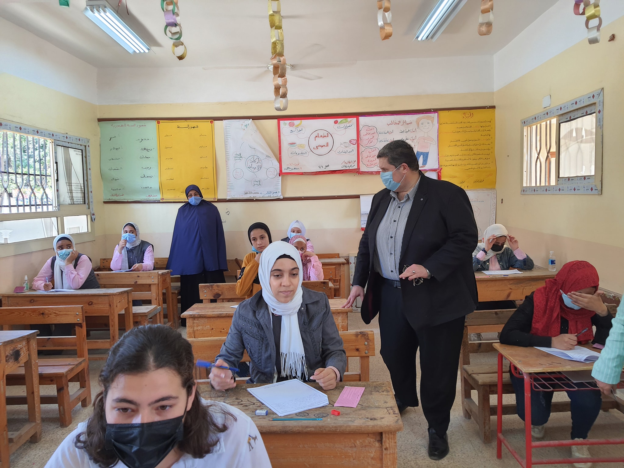 متابعة سير الامتحانات بشمال سيناء