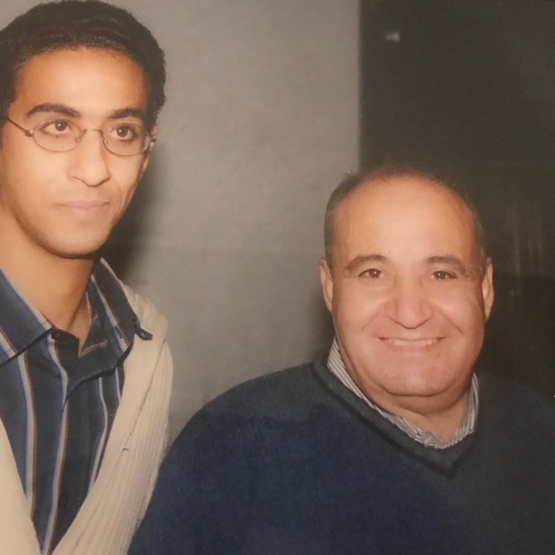 مروان مع والده الراحل وحيد حامد