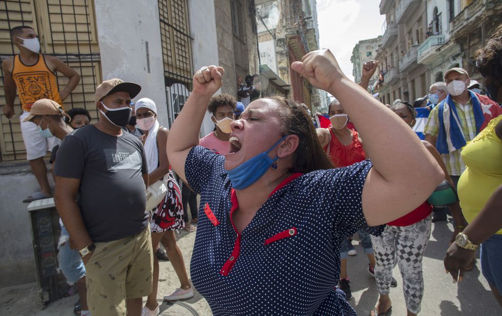 مظاهرات فى كوبا