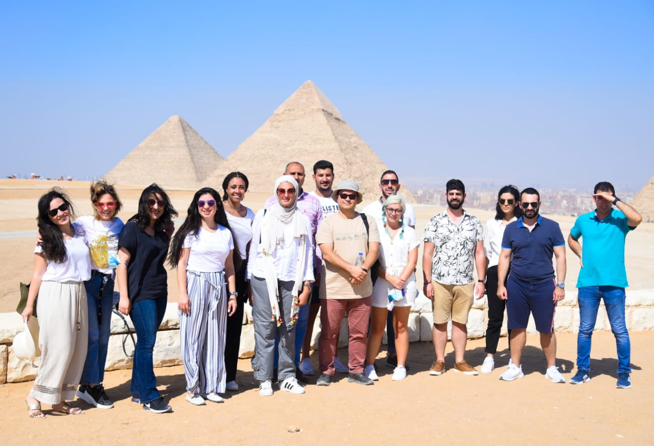زيارة للوفد الشبابي المصري واليوناني والقبرصي لمنطقة الأهرامات ومتحف الحضارة (3)