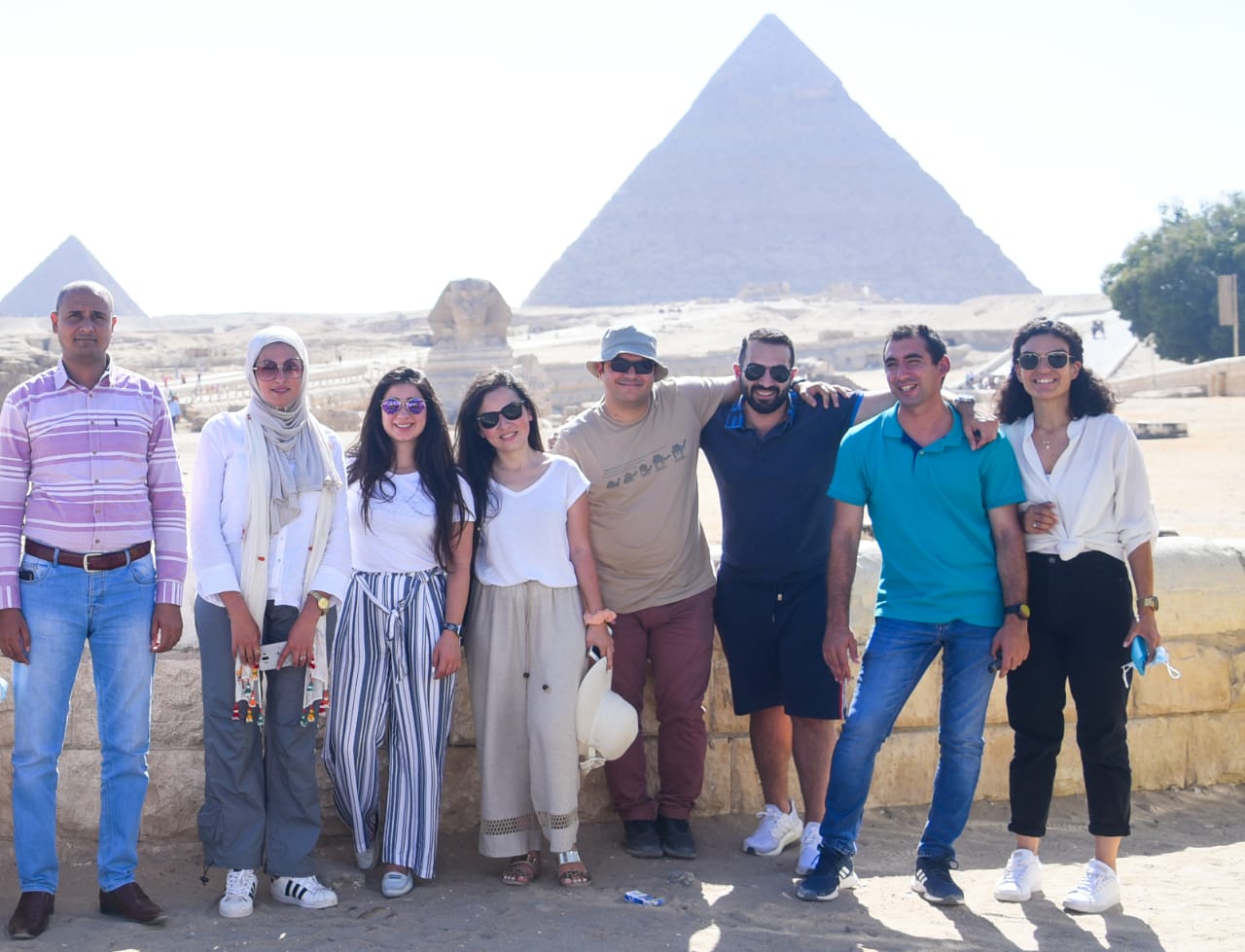 زيارة للوفد الشبابي المصري واليوناني والقبرصي لمنطقة الأهرامات ومتحف الحضارة (9)