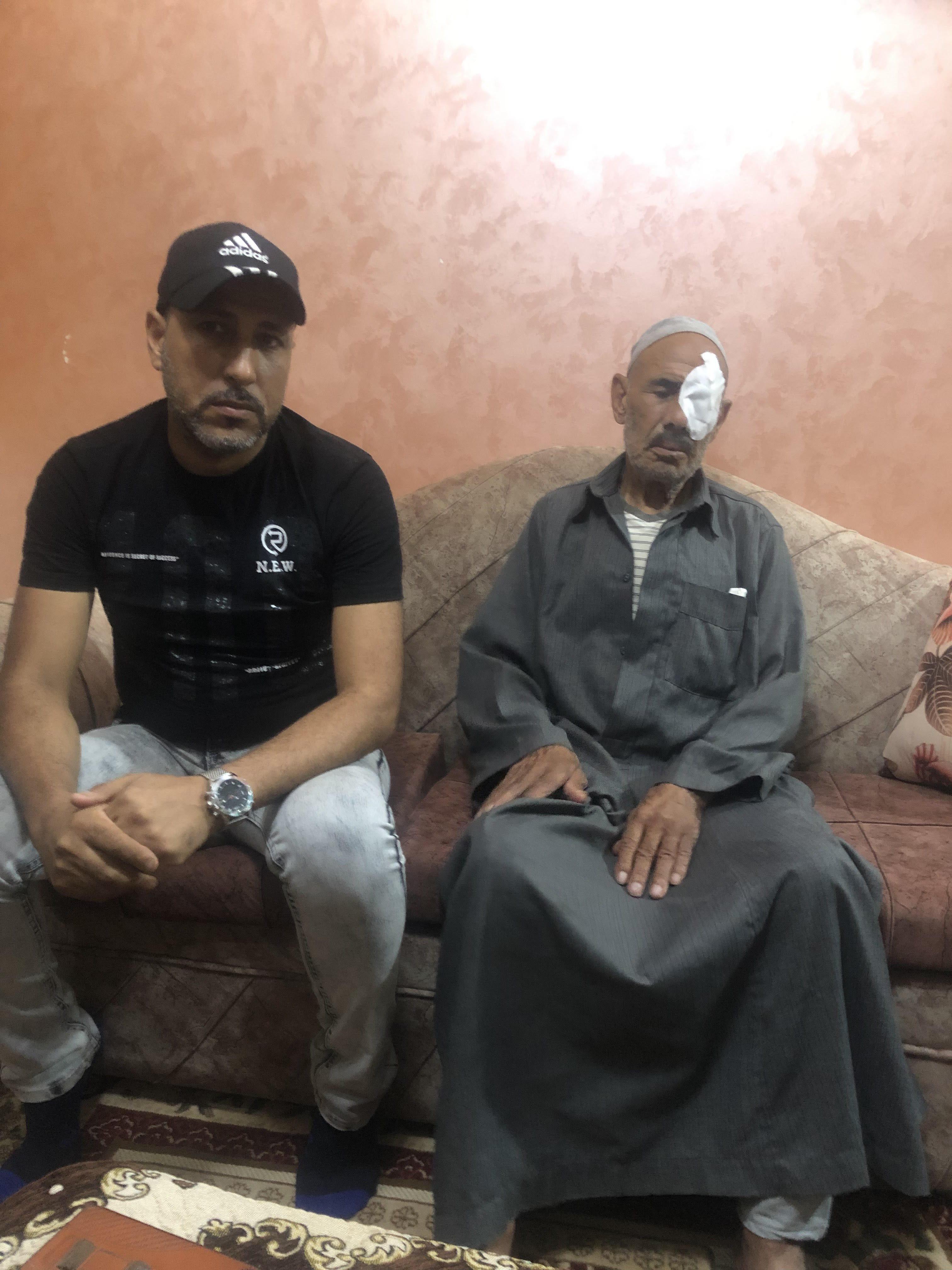 المواطن عبد الستار حماد بعد اجراء العملية له