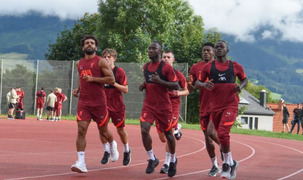 محمد صلاح في المران