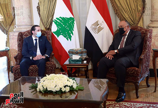 وزير الخارجية يستقبل سعد الحريرى (1)