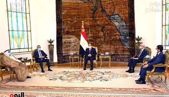 الرئيس السيسى يستقبل مرزوق الغانم (2)