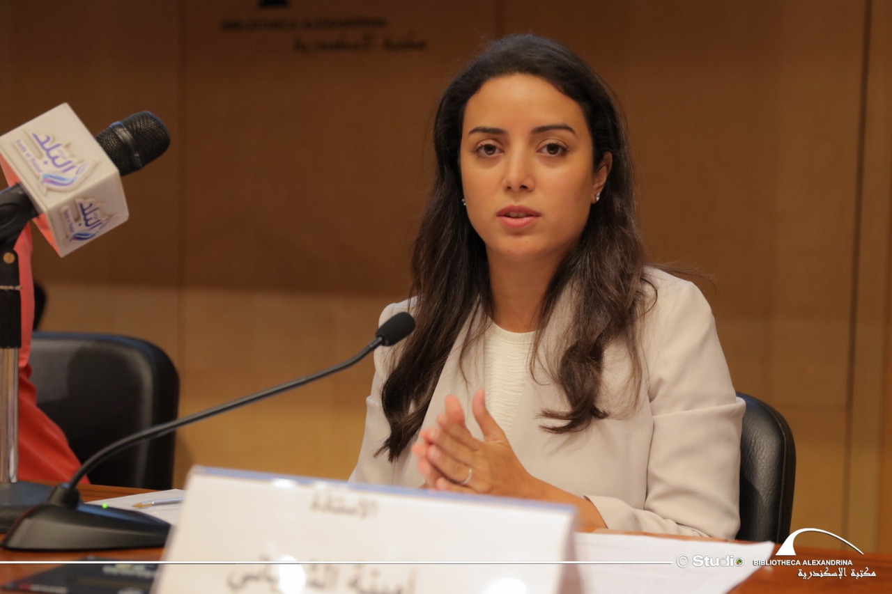أمينة الشيباني،  سكرتير أول إدارة شئون اللاجئين والمغتربين والهجرة بجامعة الدول العربية