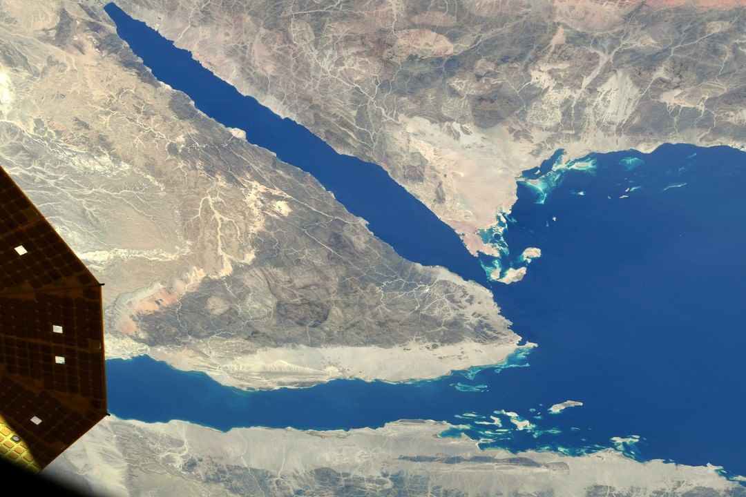 سيناء والبحر الأحمر من الفضاء