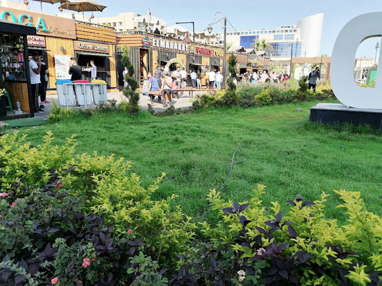 ازدحام في-احد شوارع بورسعيد السياحية