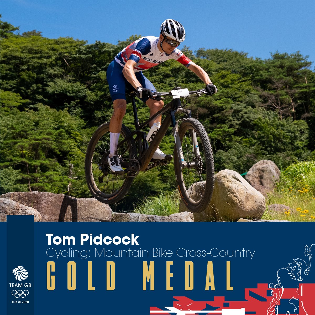 توم بيدكوك يحصد ذهبية الدراجات الجبلية فى طوكيو 2020