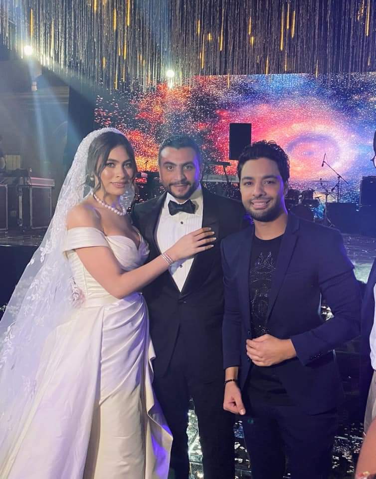أحمد جمال فى زفاف هاجر أحمد