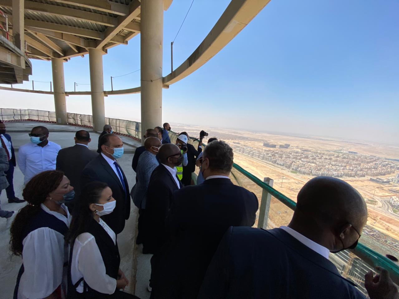 الوفد الكونغولى فى البرج