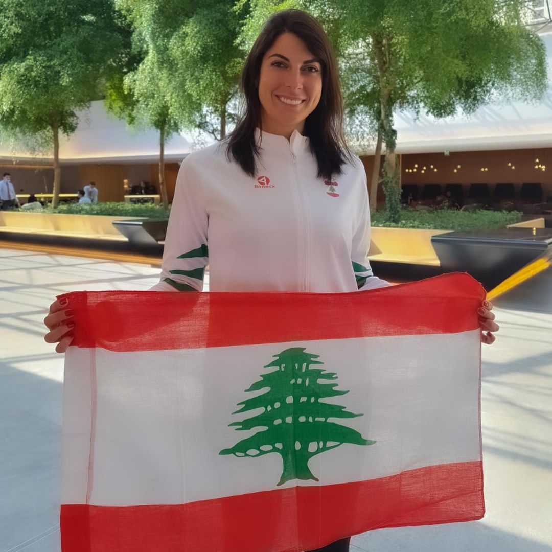بطلة الرماية اللبنانية راى باسيل