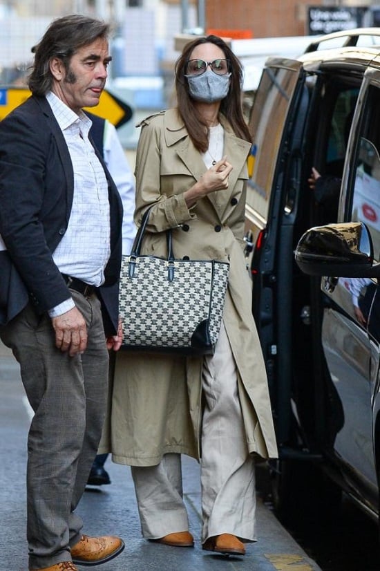 انجلينا جولى تتجول مع أبنائها في باريس (4)