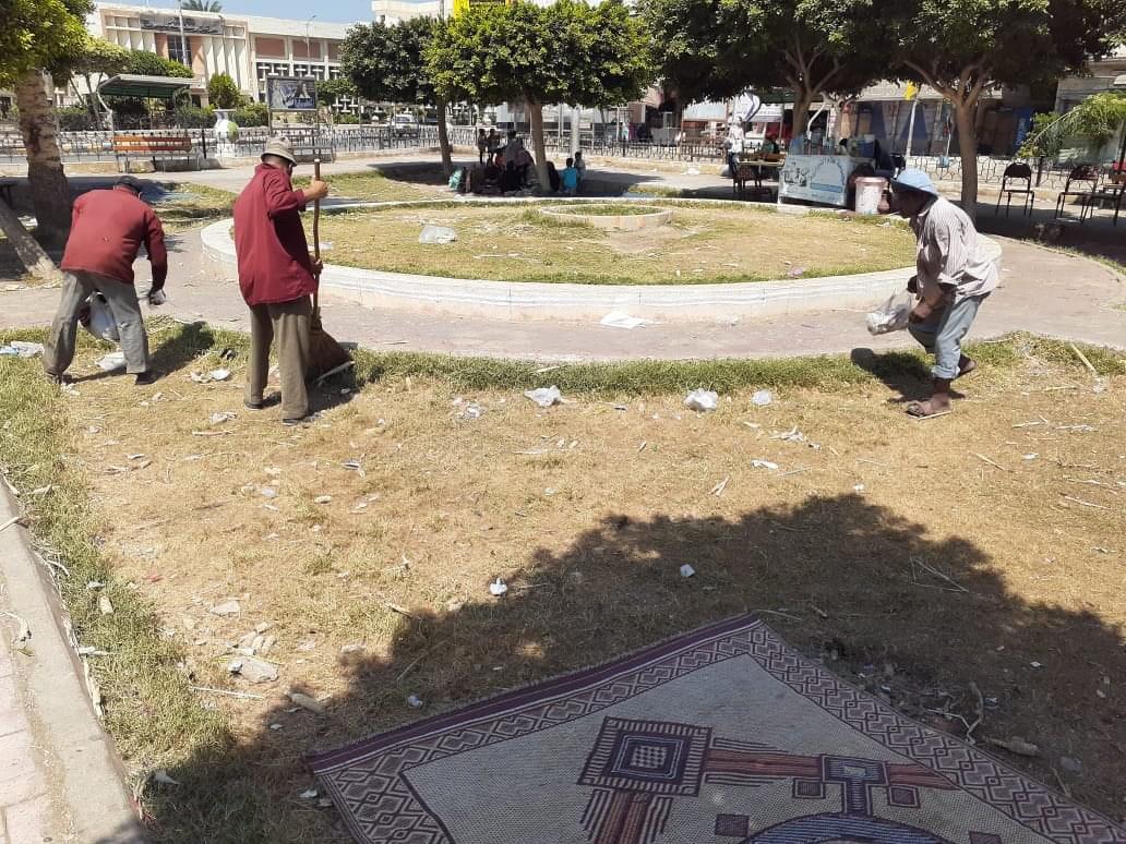 حملات لنظافة الحدائق العامة وتطهير وتعقيم مسجد العارف بالله الدسوقي (5)