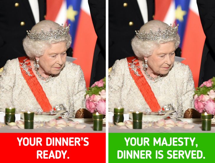 دعوة الملكة للعشاء