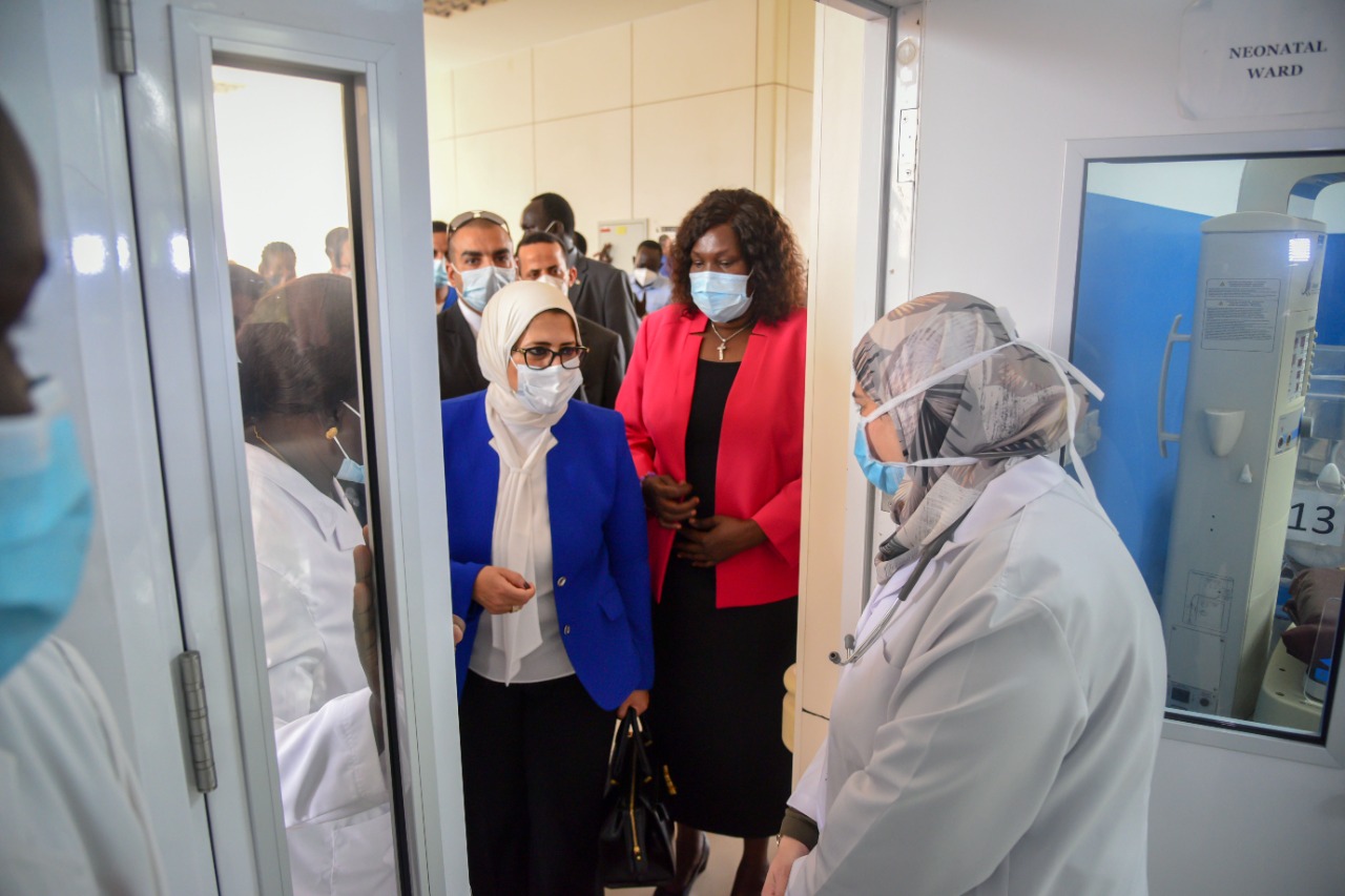 وزيرة الصحة تتفقد فريق المبادرة الرئاسية لدعم صحة المرأة بجنوب السودان