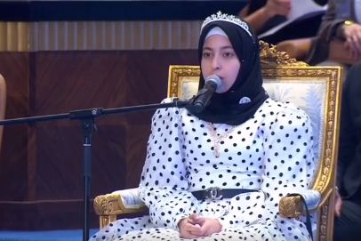 الزهراء خلال التلاوة