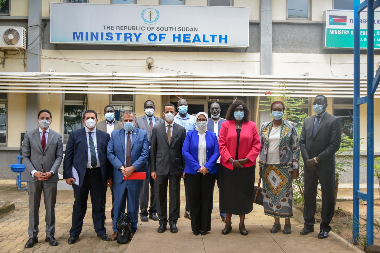 وزيرة الصحة والسكان خلال زيارة جنوب السودان