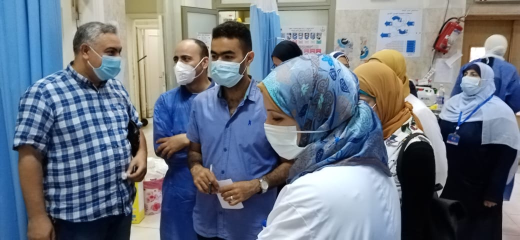 جولة مفاجئة لمدير إدارة المستشفيات على مستشفى صدر طنطا (3)