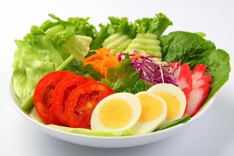 تناول الخضروات والبروتين