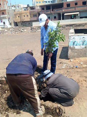 رئيس مدينة سيدي غازي يشارك في زراعة الاشجار