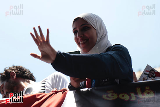 وصول البطلة جيانا فاروق إلى مطار القاهرة بعد إنجاز طوكيو (15)