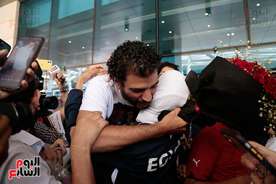 وصول البطلة جيانا فاروق إلى مطار القاهرة بعد إنجاز طوكيو (29)