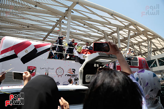 وصول البطلة جيانا فاروق إلى مطار القاهرة بعد إنجاز طوكيو (1)