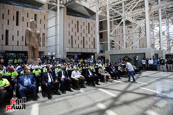 المؤتمر الصحفي المنعقد بالمتحف المصري الكبير للكشف عن تفاصيل  عملية نقل مركب خوفو (10)