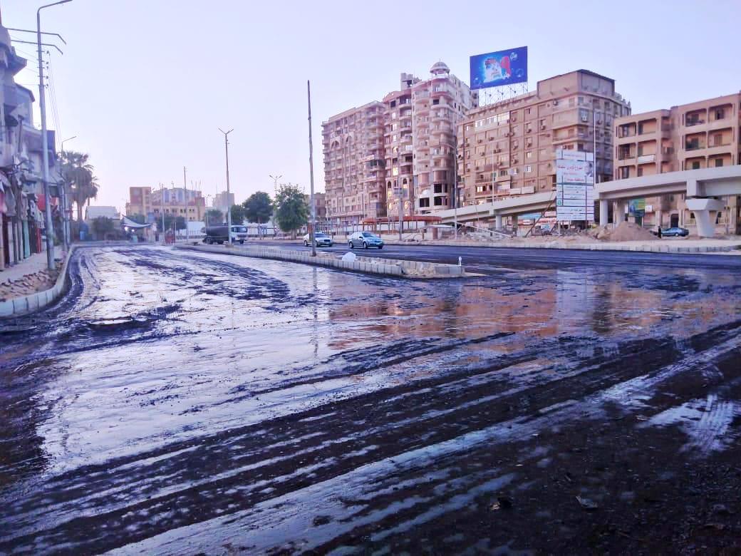البدء في أعمال رصف موقع كوبري الثقافة (1)