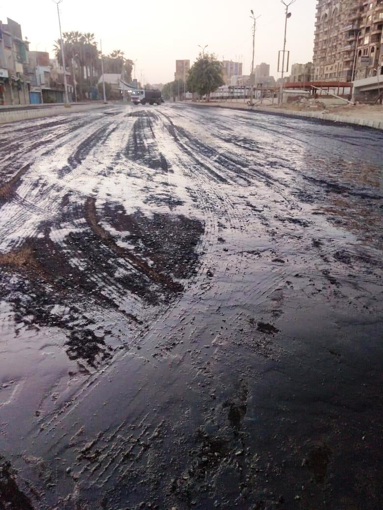 البدء في أعمال رصف موقع كوبري الثقافة (8)