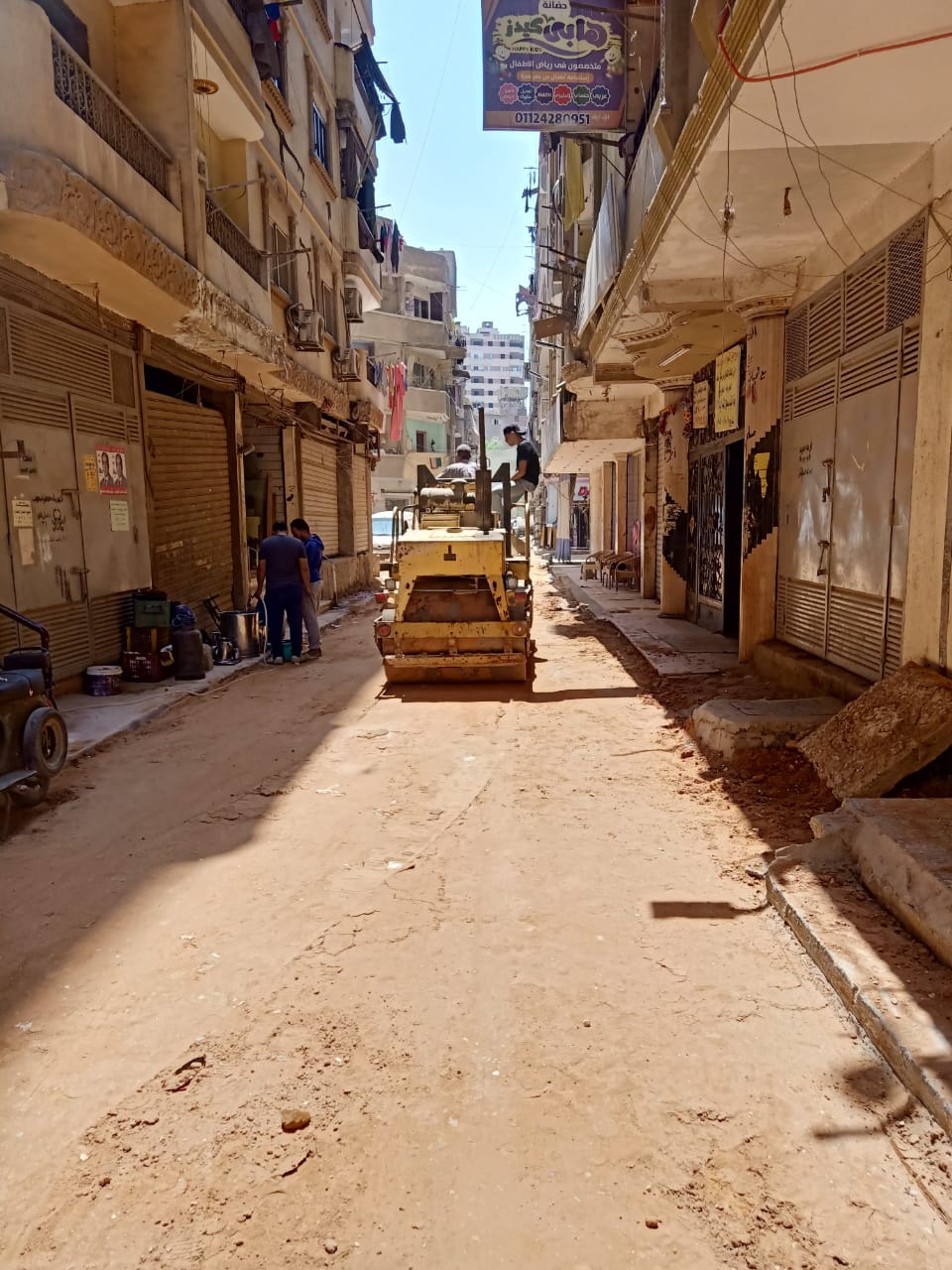 تجهيز شارع البطلة فريال عبد العزيز بالمطرية (11)