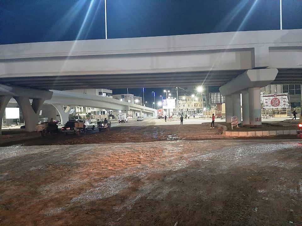 البدء في أعمال رصف موقع كوبري الثقافة (4)